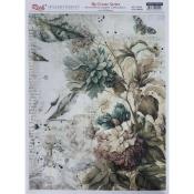 Papel Arroz Dec. RICH 29,7X42CM. KOD 16022