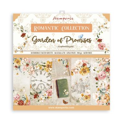 kit de Papeles  Stamperia 30 x30 Romantic Garden Of Promise