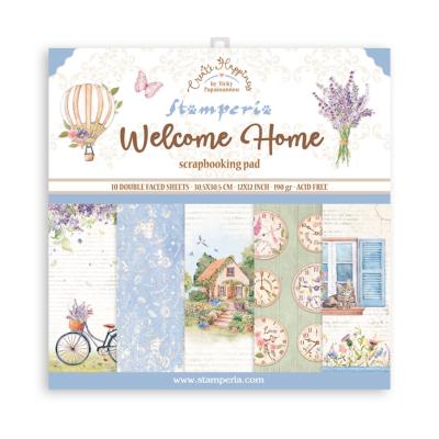 kit de Papeles  Stamperia 30 x30 Create Happiness Welcome Home